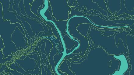 topographic lines of Quesnel
